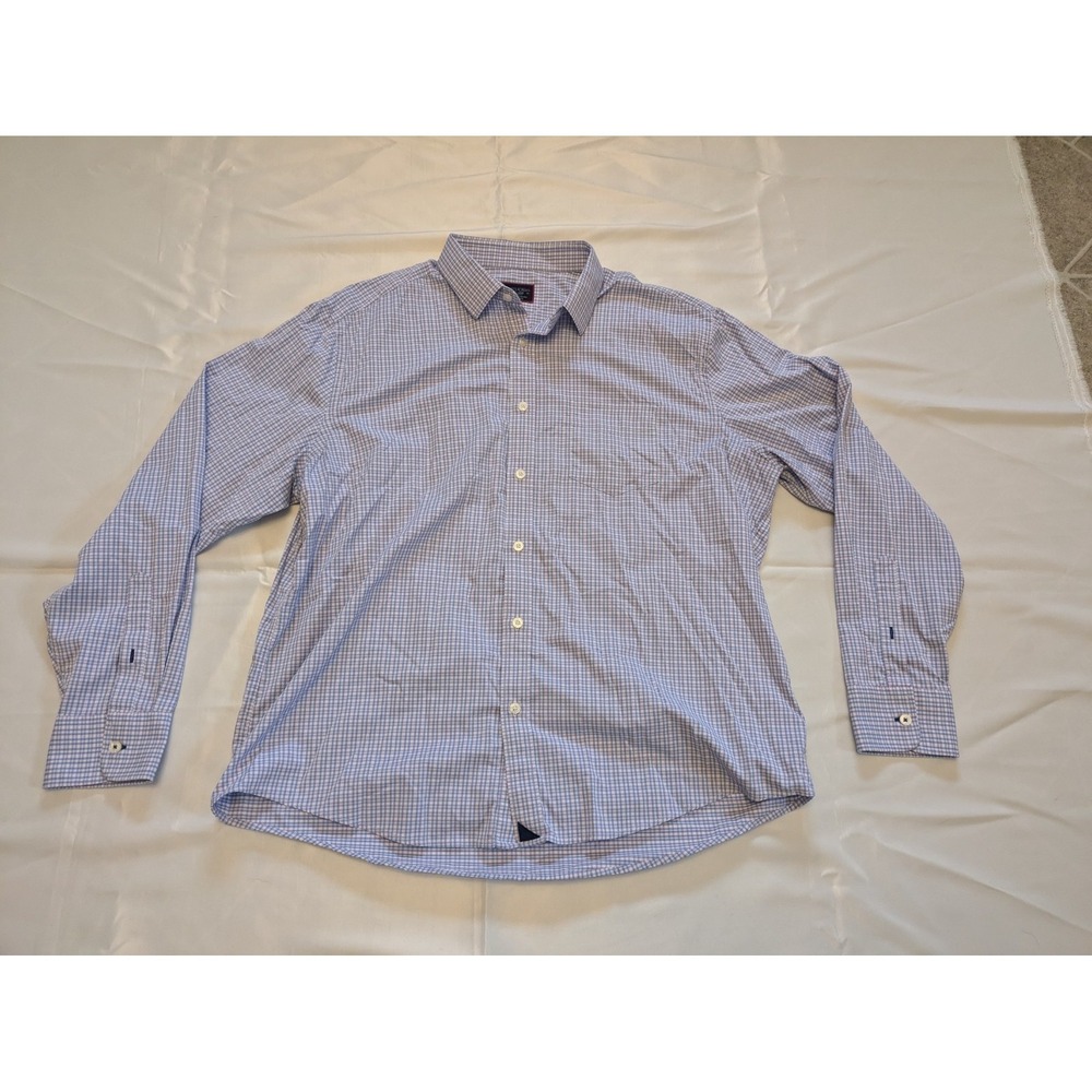Untuckit XL Relaxed Fit Dalton Style 31101 Pin Color 2019 Pink And Blue Plaid